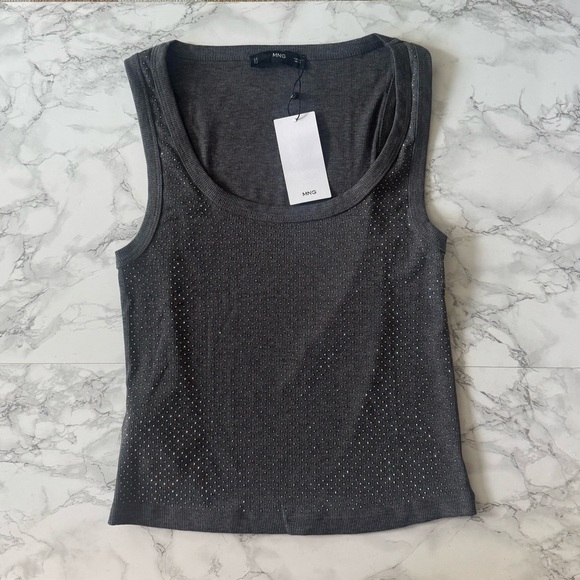 MANGO MNG SEQUIN TOP - Picture 7 of 9